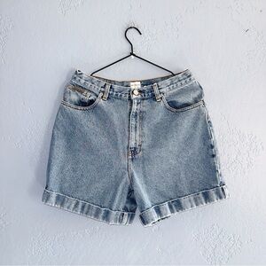 Calvin Klein Vintage 90s Cuff Jean Shorts Size 12/28”